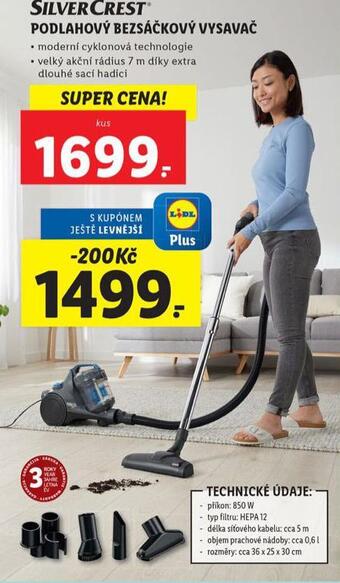 Lidl Podlahový bezsáčkový vysavač nabídka