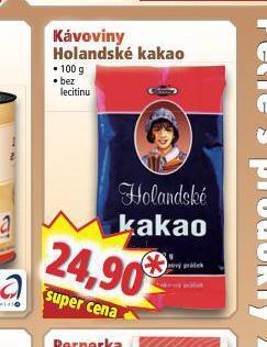 Norma Holandské kakao nabídka