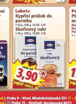 Norma Labeta skořicový cukr nabídka