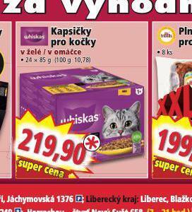Norma Whiskas kapsičky pro kočky nabídka