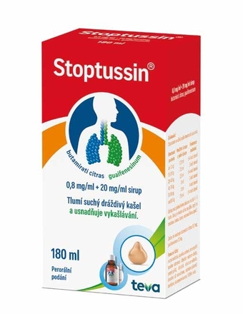 Benu Stoptussin, sirup nabídka