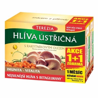Terezia hlíva ústřičná s rakytníkovým olejem