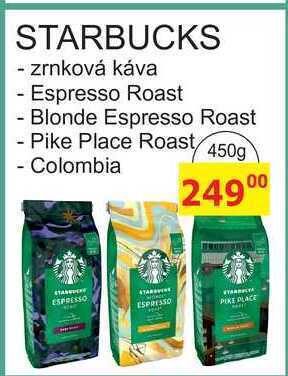 BENE Nápoje Starbucks zrnková káva, 450 g nabídka