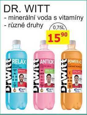 BENE Nápoje Dr. witt minerální voda s vitamíny, 0,75 l nabídka