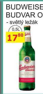 BENE Nápoje Budweiser budvar světlý ležák, 0,5 l nabídka
