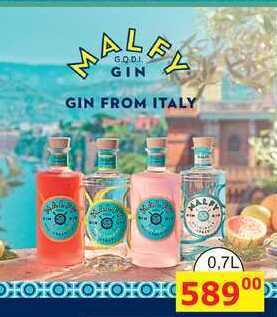 BENE Nápoje Malfy gin, 0,7 l nabídka