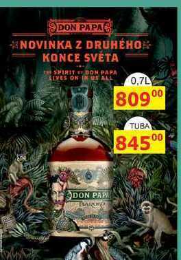 BENE Nápoje Don papa baroko, 0,7 l nabídka