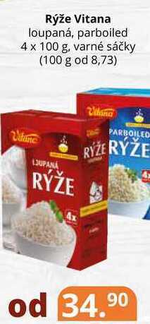 Potraviny CZ Rýže vitana loupaná, parboiled 4 x 100 g, varné sáčky nabídka