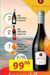 BENE Nápoje Villa italia prosecco, 0,75 l nabídka