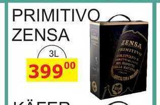 BENE Nápoje Primitivo zensa, 3 l nabídka
