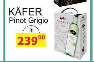 BENE Nápoje Käfer pinot grigio, 3 l nabídka