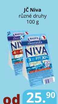 Potraviny CZ Jč niva různé druhy 100 g nabídka