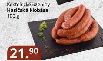 Potraviny CZ Kostelecké uzeniny hasičská klobása 100 g nabídka
