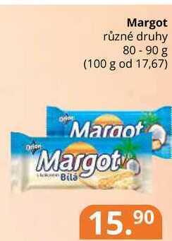 Potraviny CZ Margot různé druhy 80-90 g nabídka