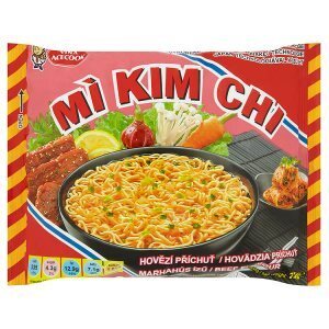 Tesco Mi kim chi instantní nudlová polévka hovězí příchuť 75g nabídka
