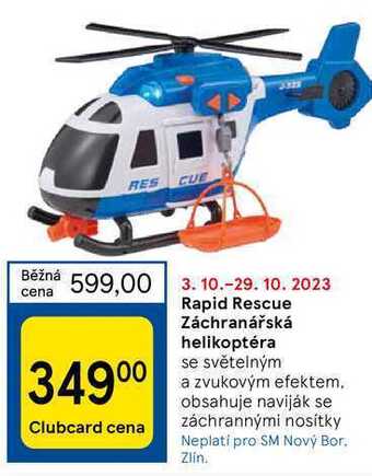 Tesco Rapid rescue záchranářská helikoptéra nabídka