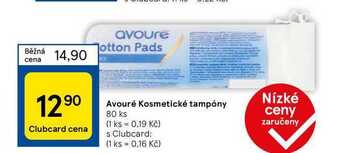 Tesco Avouré kosmetické tampóny 80 ks nabídka