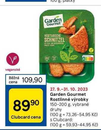 Tesco Garden gourmet rostlinné výrobky 150-200 g nabídka