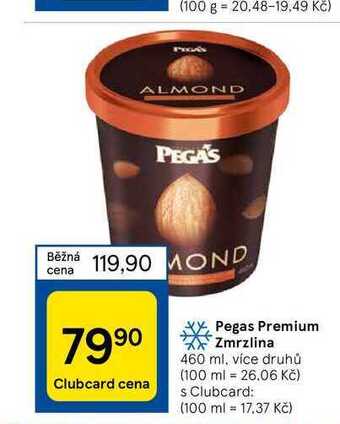 Tesco Pegas premium zmrzlina 460 ml nabídka
