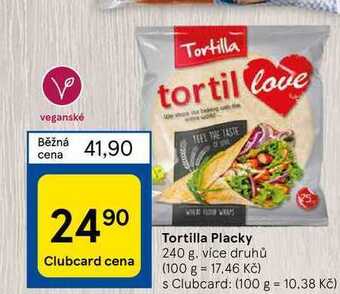 Tesco Tortilla placky 240 g nabídka