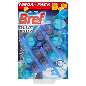 Tesco Bref blue aktiv wc blok 3 x 50g, vybrané druhy nabídka