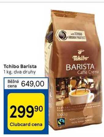 Tesco Tchibo barista 1 kg nabídka