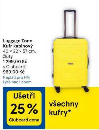 Tesco Luggage zone kufr kabinový 40 x 22 x 57 cm nabídka