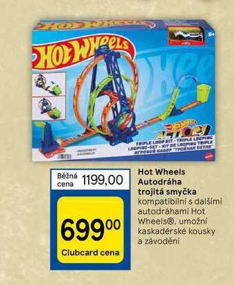 Tesco Hot wheels autodráha trojitá smyčka nabídka
