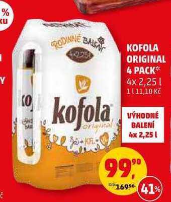 Penny Market Kofola original 4 pack, 4x 2,25 l nabídka