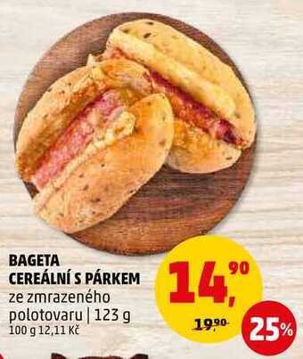 Penny Market Bageta cereální s párkem, 123 g nabídka