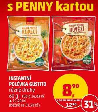 Penny Market Instantní polévka gustito, 60 g nabídka