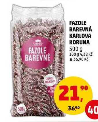 Penny Market Fazole barevná karlova koruna, 500 g nabídka
