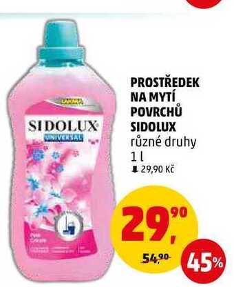 Penny Market Prostředek na mytí povrchů sidolux, 1 l nabídka