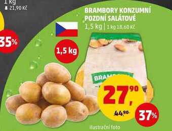 Penny Market Brambory konzumní pozdní salátové, 1,5 kg nabídka