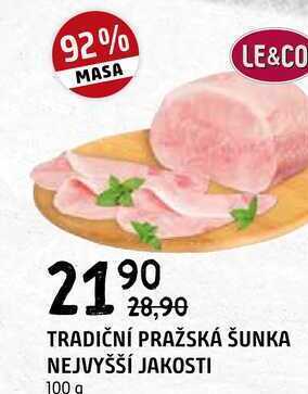 Terno Tradiční pražská šunka nejvyšší jakosti 100 g nabídka