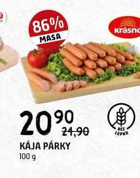 Terno Kája párky 100 g nabídka