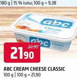 Terno Abc cream cheese classic 100 g nabídka