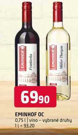 Terno Eminhof oc 0,75 l nabídka