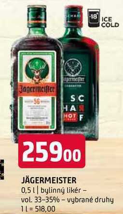 Terno Jägermeister 0,5 l nabídka