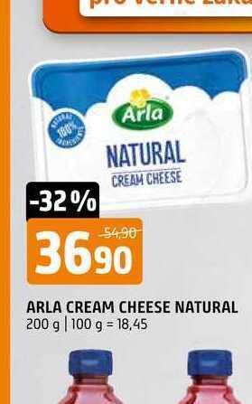 Terno Arla cream cheese natural 200 g nabídka