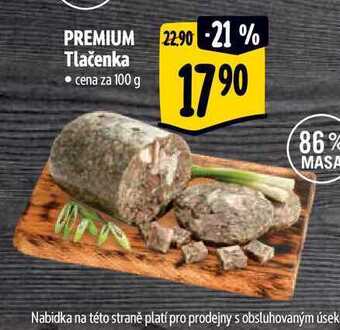 Albert Premium tlačenka 100 g nabídka