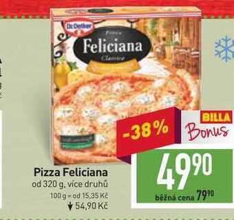 Billa Pizza feliciana od 320 g nabídka