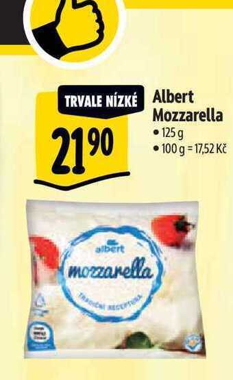 Albert Albert mozzarella 125 g nabídka