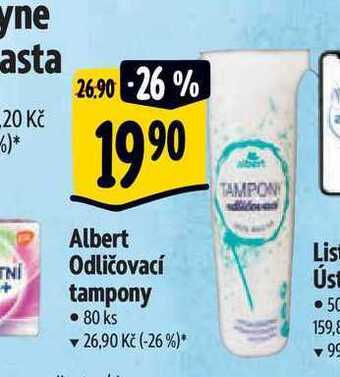 Albert Albert odličovací tampony • 80 ks nabídka