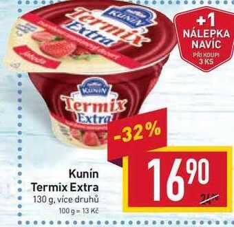Billa Kunín termix extra 130 g nabídka