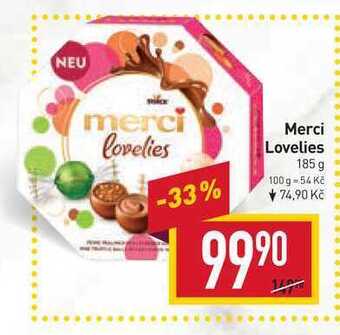 Billa Merci lovelies 185 g nabídka