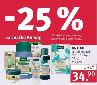 Rossmann Kneipp sůl do koupele, 60 g nabídka