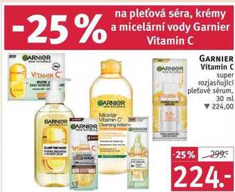 Rossmann Garnier vitamin c super rozjasňující pleťové sérum, 30 ml nabídka