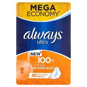 Rossmann Always ultra normal plus hygienické vložky 40 ks nabídka