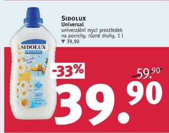 Rossmann Sidolux universal univerzální mycí prostředek na povrchy, 1 l nabídka